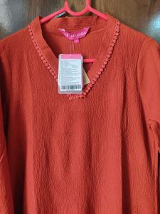 Elegant Rust Kurta Set