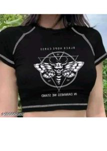 Gothic Crop Top - Black Hope Curse