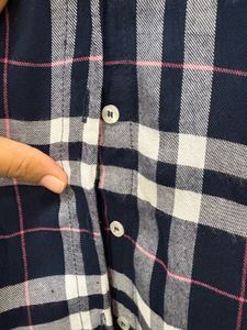 ZARA Plaid Button-Up Shirt