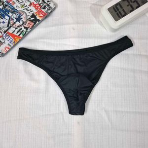 Mens Black Thong.