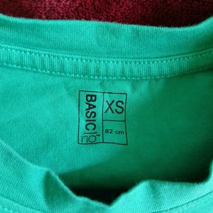 Aesthetic Pinteresty Green Fitted Crop Top Women