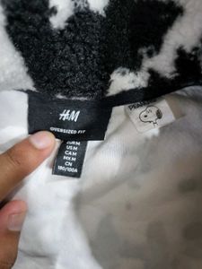 H&amp;M Snoopy Print Fleece Jacket