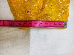 Yellow Embellished Blouse