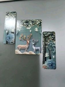 Set of 3 Flower Modern art self adeshive Home deco