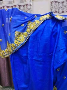 Royal Blue Embroidered Kurta Set