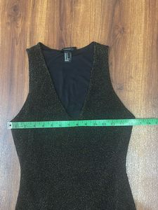 Black and golden shimmery dress in size M