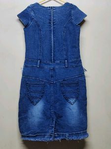 Girls Light Blue Jeans Dress