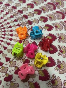 Colorful Hair Claw Clips Set Of 7