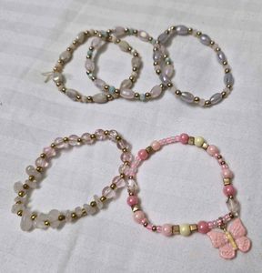5 Beads Bracelets + Head Accessories (5)