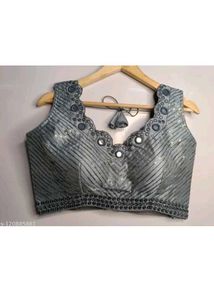 Gray Embellished Blouse