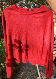 M&amp;S Maroon Thin Pullover 🫶🦋❄️