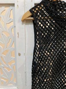 Sheer Net Overlay Top B