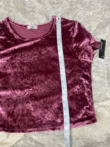 Velvet Crop Top Unique Pieces