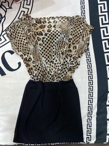 Animal Print Mini Dress