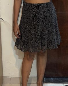 Polka Dot Flare Skirt