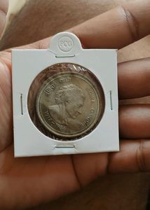 5 Rs Big Indira Gandhi Coin