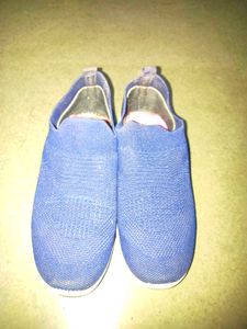 Comfortable Blue Slip-On Shoes