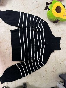 Striped Black Sweater