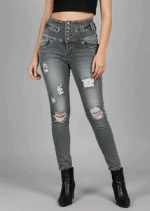 Sale Price💥Premium Quality Grey Rugged Jeans