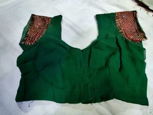 Elegant Green Saree