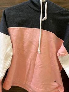 Peach And Grey Sweat Shirt