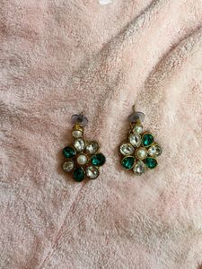 Floral Stone Earrings