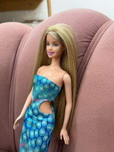 Barbie Doll in Blue Dress