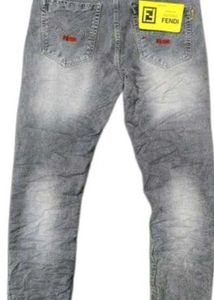 Gray Denim Jeans