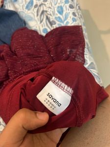 Burgundy Long Sleeve Mini Dress