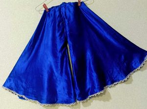 Royal Blue Embroidered Sarara Kameez Set