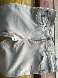 28 Waist Girls Beige / Cream Colour Denim Jeans