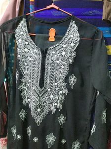 Chikenkari Kurti Set With Inner