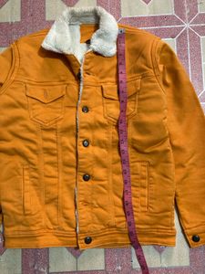 Orange Denim Jacket