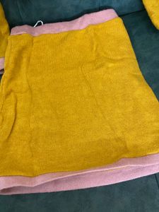 Cute Yellow Knit Set