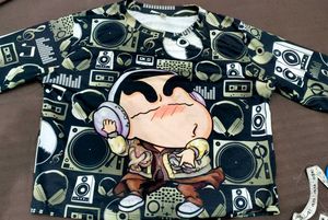 Shinchan Graphic Crop Tee