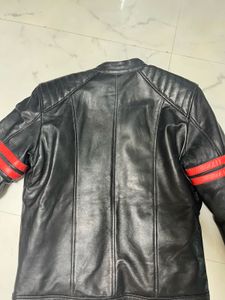 100% Leather Bikers Jacket Thumps Up- Size M