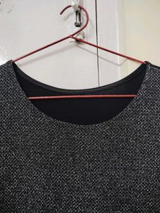 Glitter Tweed Peplum Top