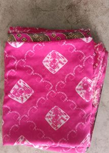 Pink Colour Unused Saree