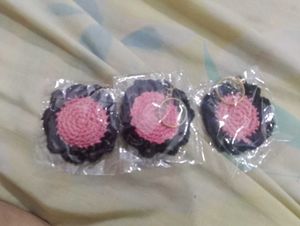 Crochet Flower Keychains