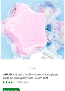 Unicorn  hair brush Comb For Girls