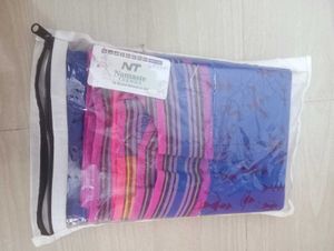 New Blue Pure Cotton Saree..