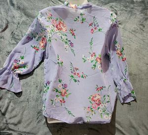 Floral Ruffle Blouse