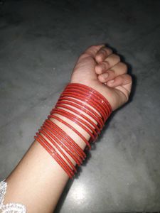 Orange Glitter Bangles