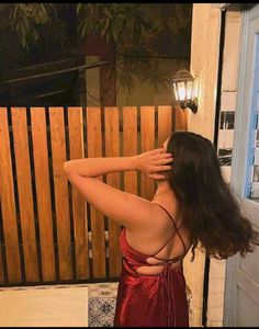 Burgundy Mini Slip Dress