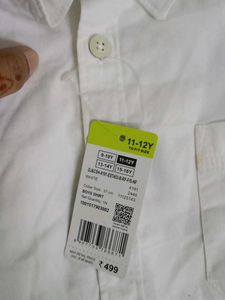 White Shirt Plain Boys 8 To 10 Years