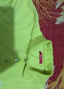 Lime Green Polo Top