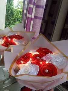 Handmade Ribbon Rose Bouquet 🎀✨