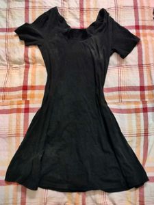 Black Fit & Flare Mini Dress