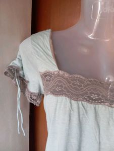 Cute Lace Trim Top