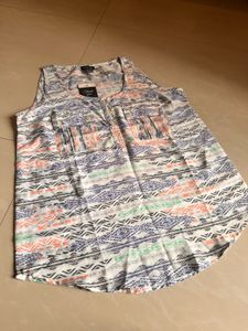 Printed Sleeveless Top
